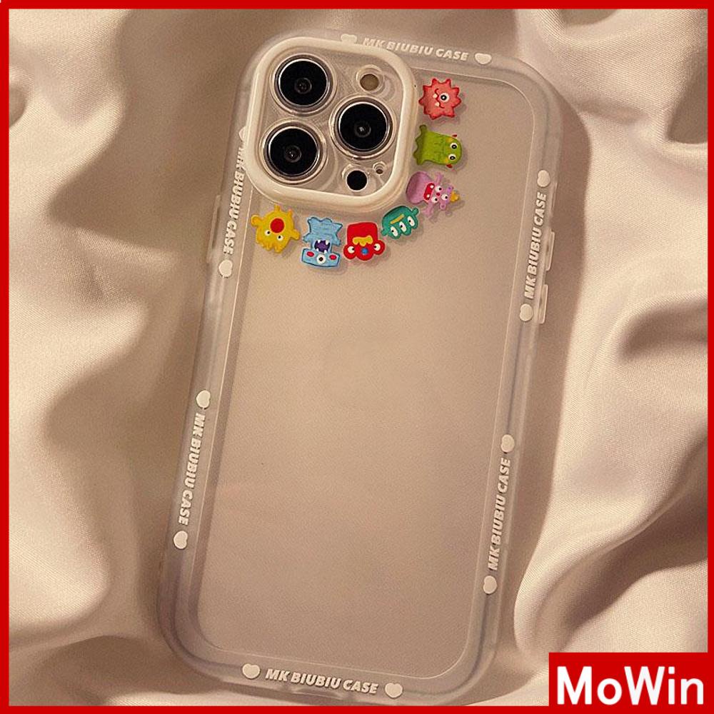 iPhone Case Silicone Soft Case Clear Case Airbag Shockproof Protection Camera Smooth Cartoon Monster Cute Compatible For iPhone 11 Pro Max 13 Pro Max 12 Pro Max 7Plus xr XS Max