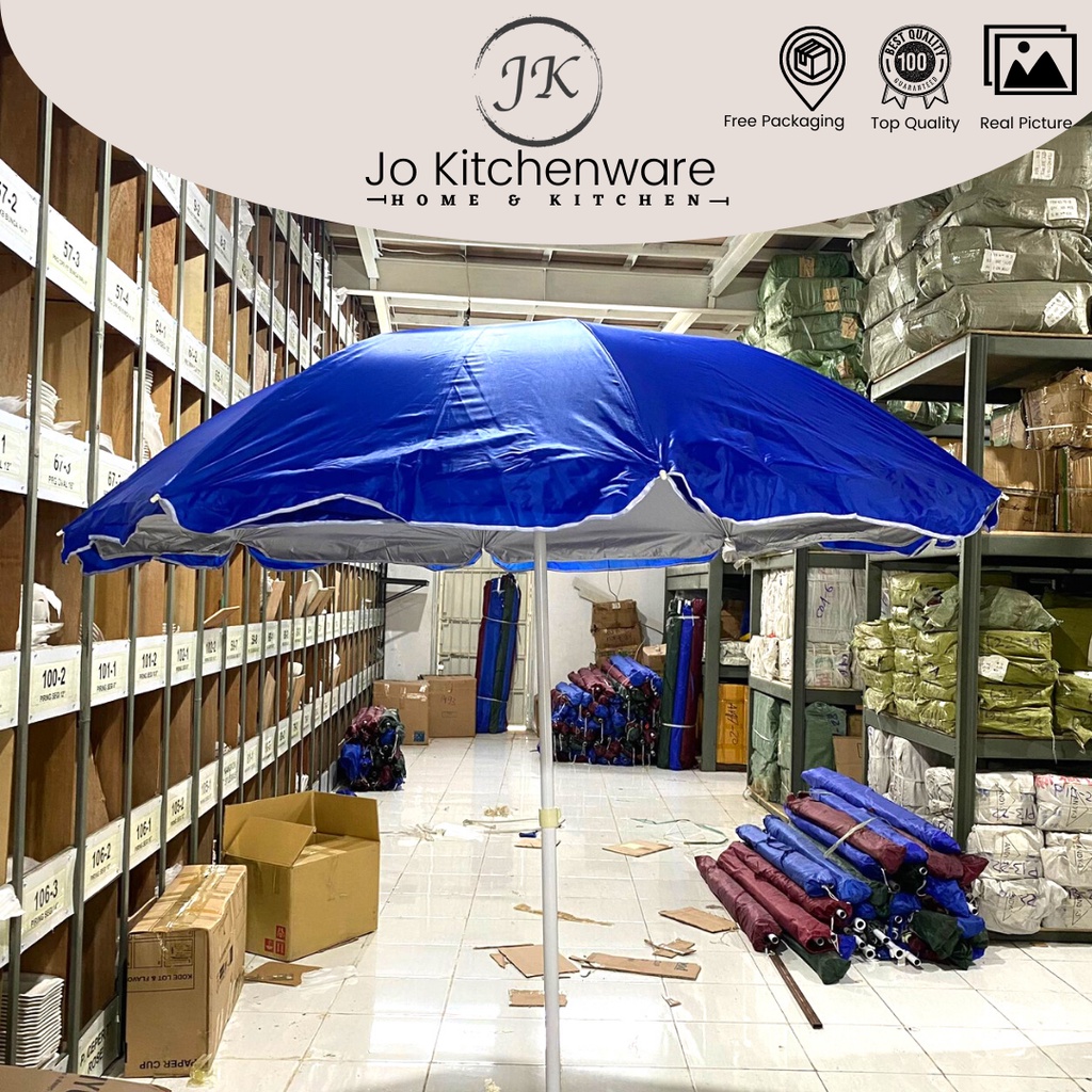 Payung pantai double layer bulat / Tenda cafe payung jualan / Payung tenda