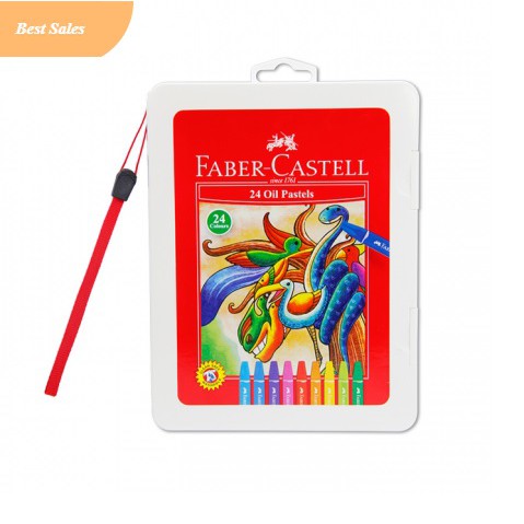 Crayon Faber Castell 24 Warna Hexagonal Oil Pastel Krayon Mewarnai Crayons Color Colour + Box