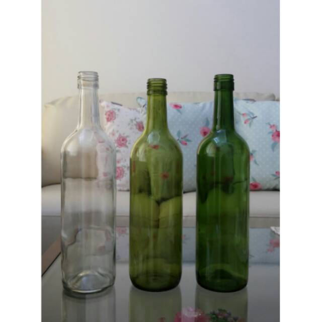 Botol bekas wine import
