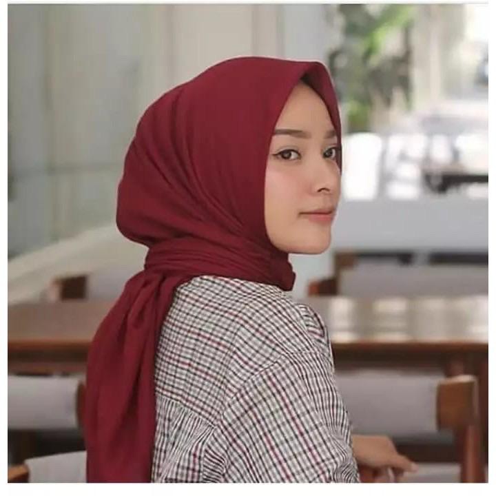 (BEST SELLER) BELLA SQUARE PUSATGROSIR_SOLO/segiempat polos polycotton/hijab jilbab simpel BELLA SQUARE HIJAB JILBAB KHIMAR KERUDUNG BERGO SEGIEMPAT