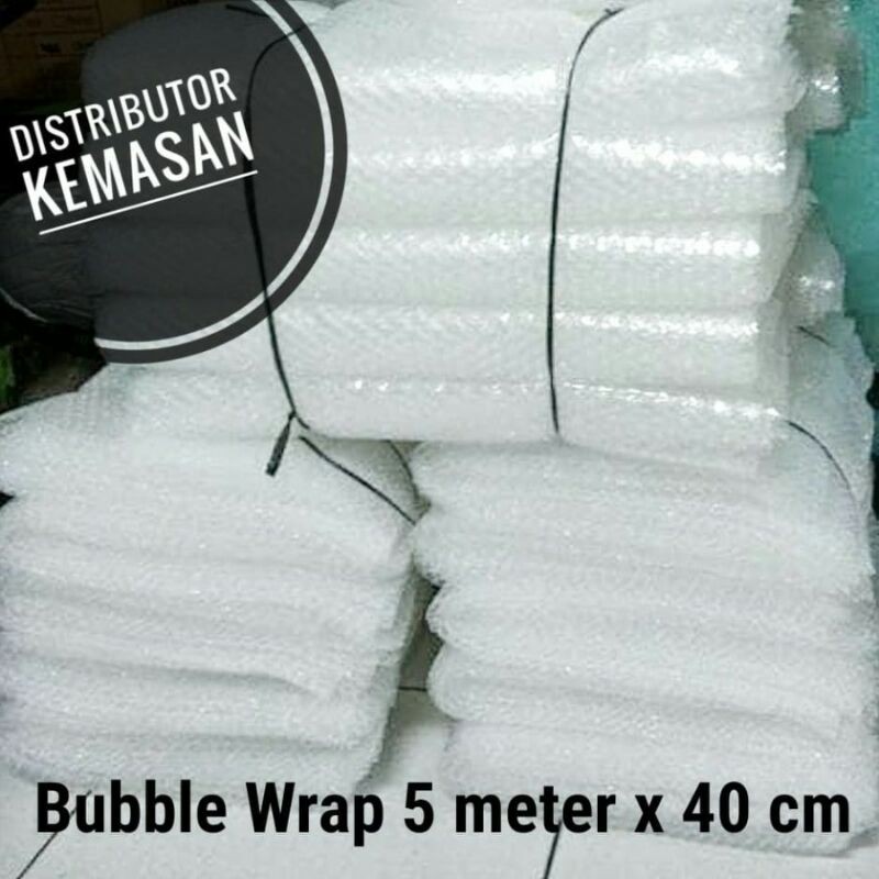 

PLASTIK BUBBLE WRAP GELEMBUNG POTONGAN / LEMBARAN 40cm×5m