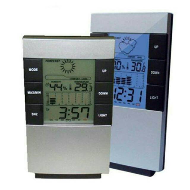 Jam digital plus termometer higrometer.