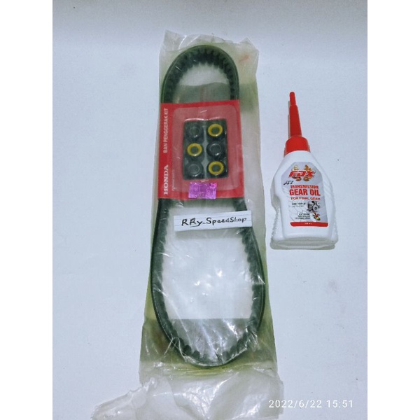 V-belt Assy + oli Gardan Honda Vario fi 125/ Vario Techno 125 (KZR) vanbelt