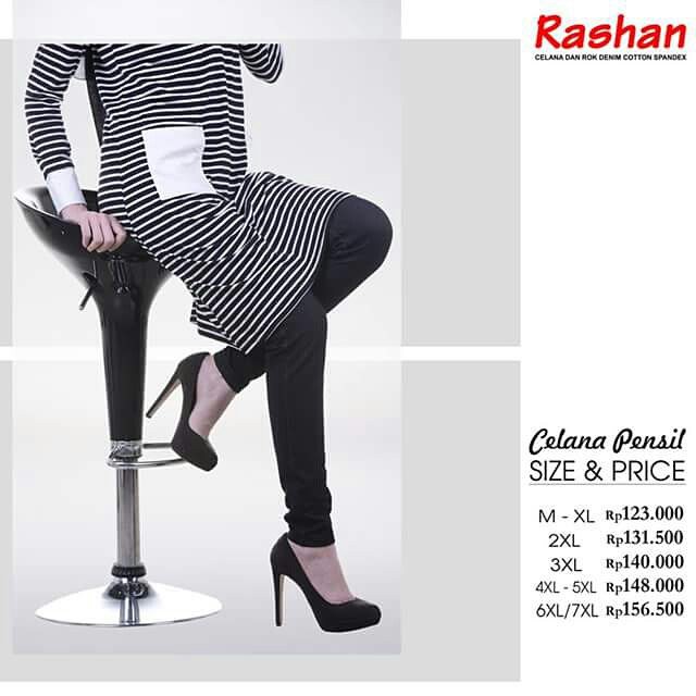 LEGGING PENSIL, size 2XL, Denim Cotton Spandek , RASHAN, Berkualitas