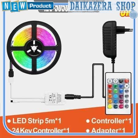 Lampu LED Strip 2835 300 LED 5M RGB with Remote Control