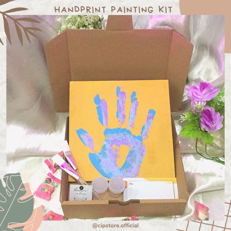 

TERMURAH! Handprint painting KIT | Hand painting | canvas painting | mencetak tangan di kanvas