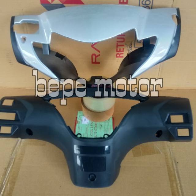 Batok Kepala depan belakang Honda Supra x 125 lama thn  2005-2006 silver