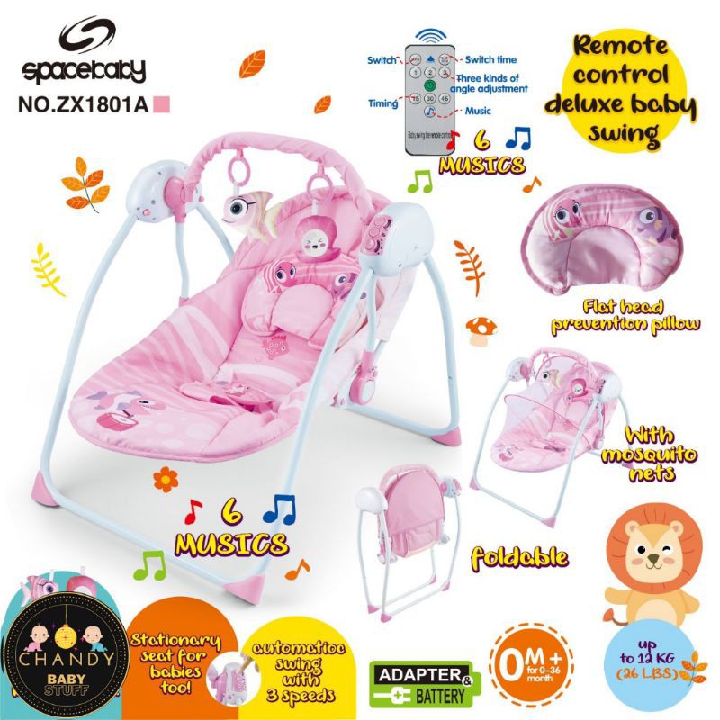 BABY SWING SPACE BABY ZX 1801A (PORTABLE SWING)