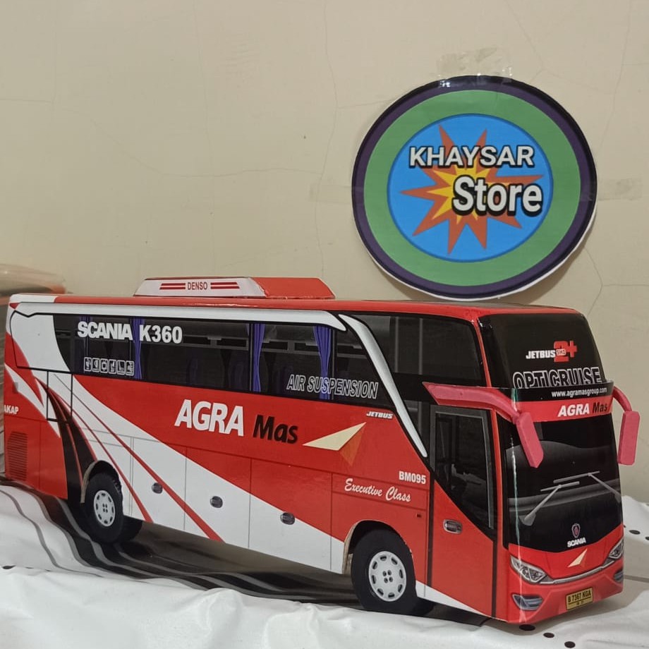 miniatur bus bis / mainan bus bis shd AGRA MAS