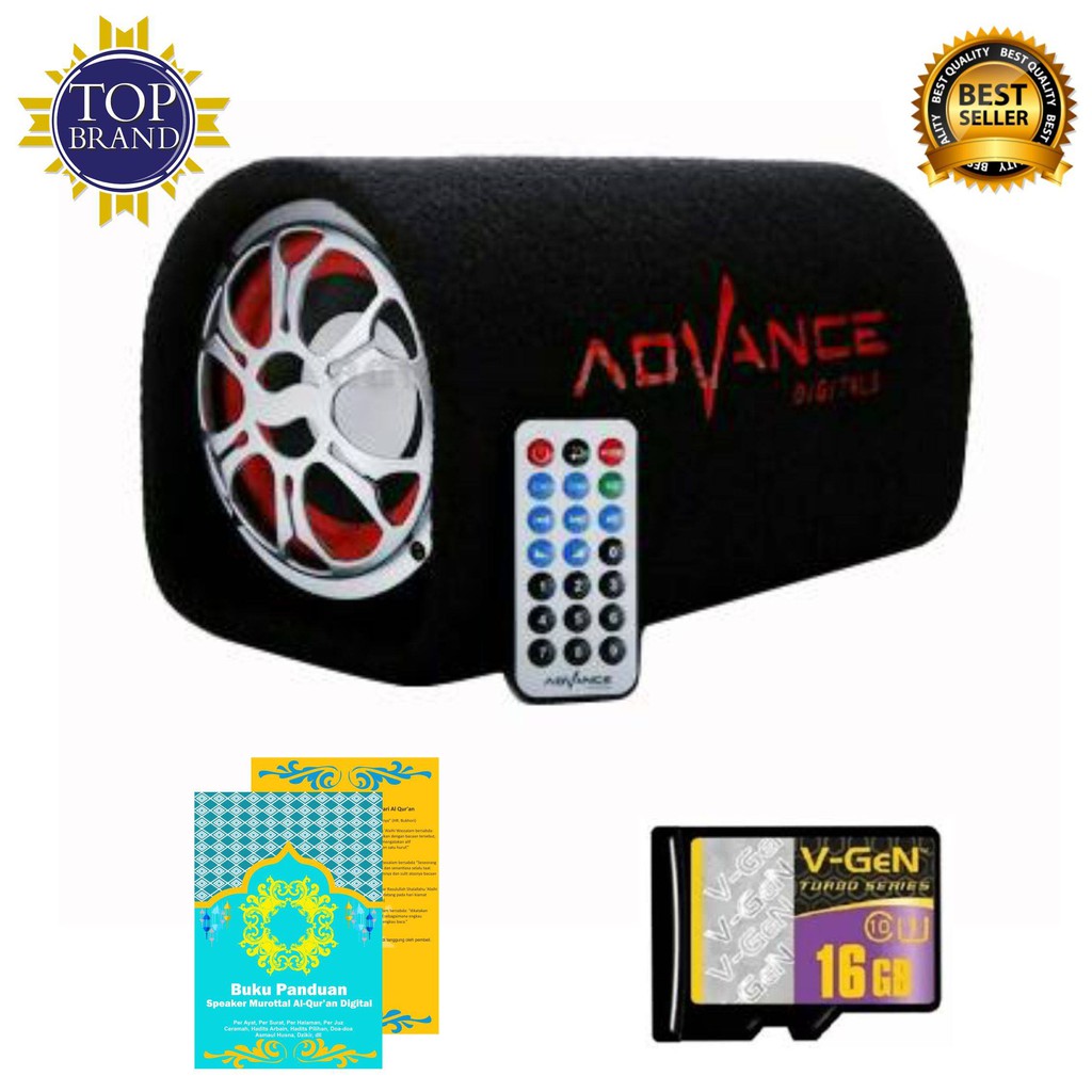 Speaker Advance T101BT Murottal Memory 16gb Bluetooth