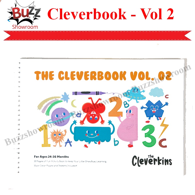 Buku Edukasi Anak Bayi Cleverbook Vol 2 24-36 bulan Cleverkins Inggris