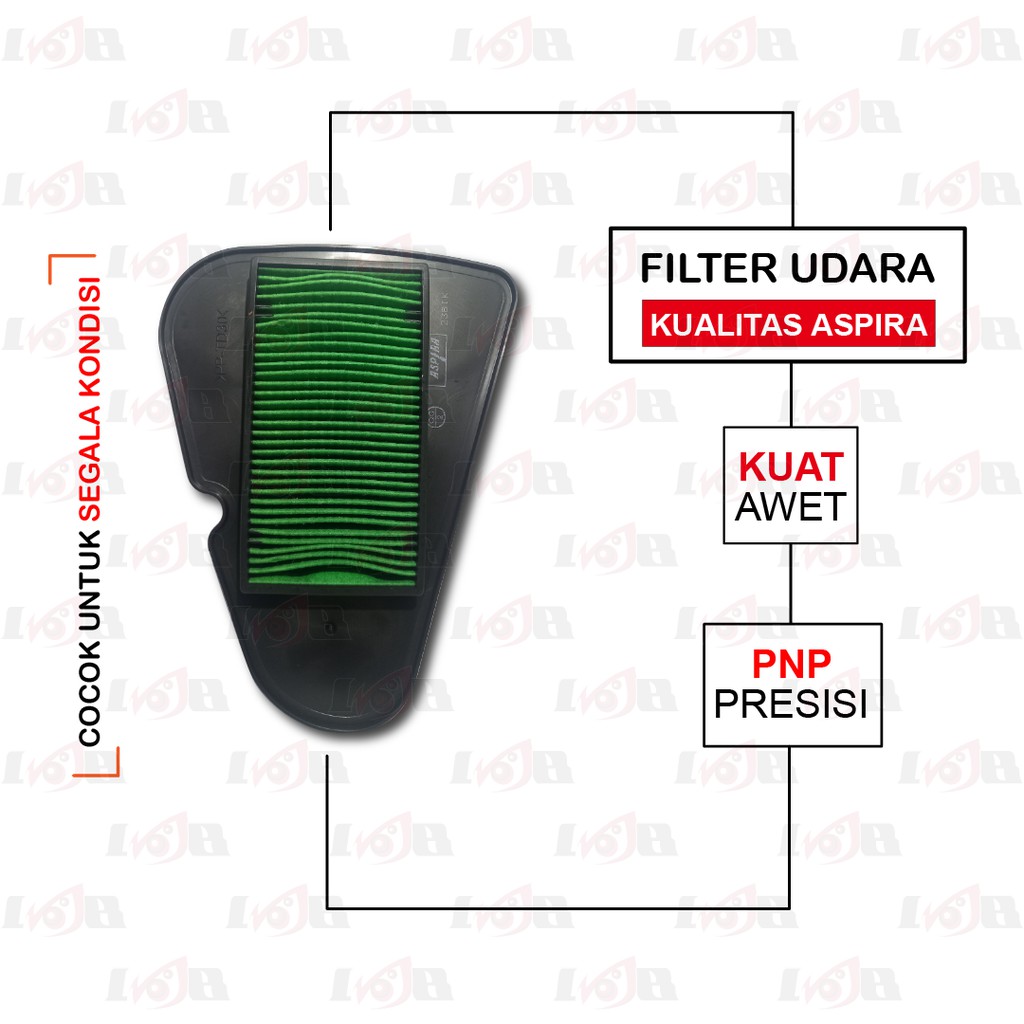 Aspira Saringan Filter Udara Beat FI Scoopy FI Vario 110 FI Original