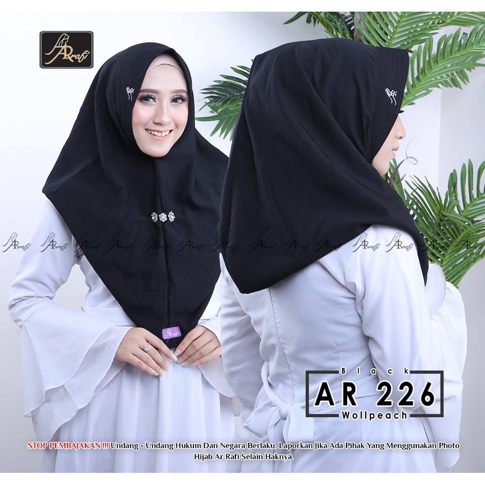 Hijab Ar Rafi AR 229 Khimar Terlaris Jilbab Arrafi Shopee