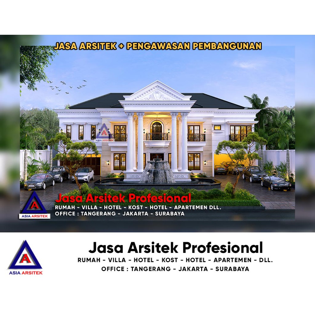 Jual Jasa Arsitek Desain Rumah Klasik Di Jagakarsa Jakarta Selatan Indonesia Shopee Indonesia