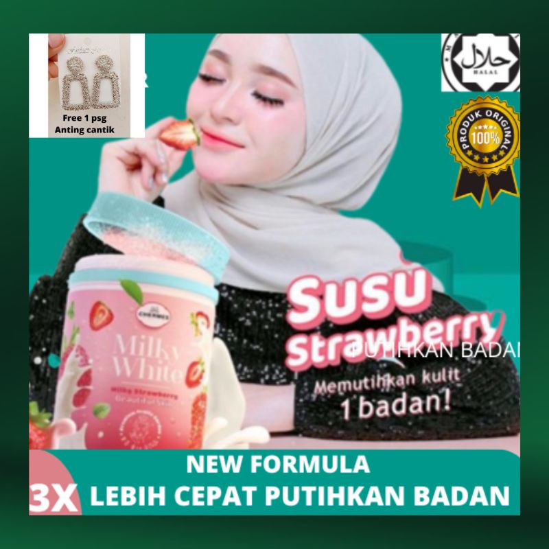 MILKY WHITE CHERMES WHITENING SUSU KAMBING PEMUTIH BADAN SEHAT BERSERI