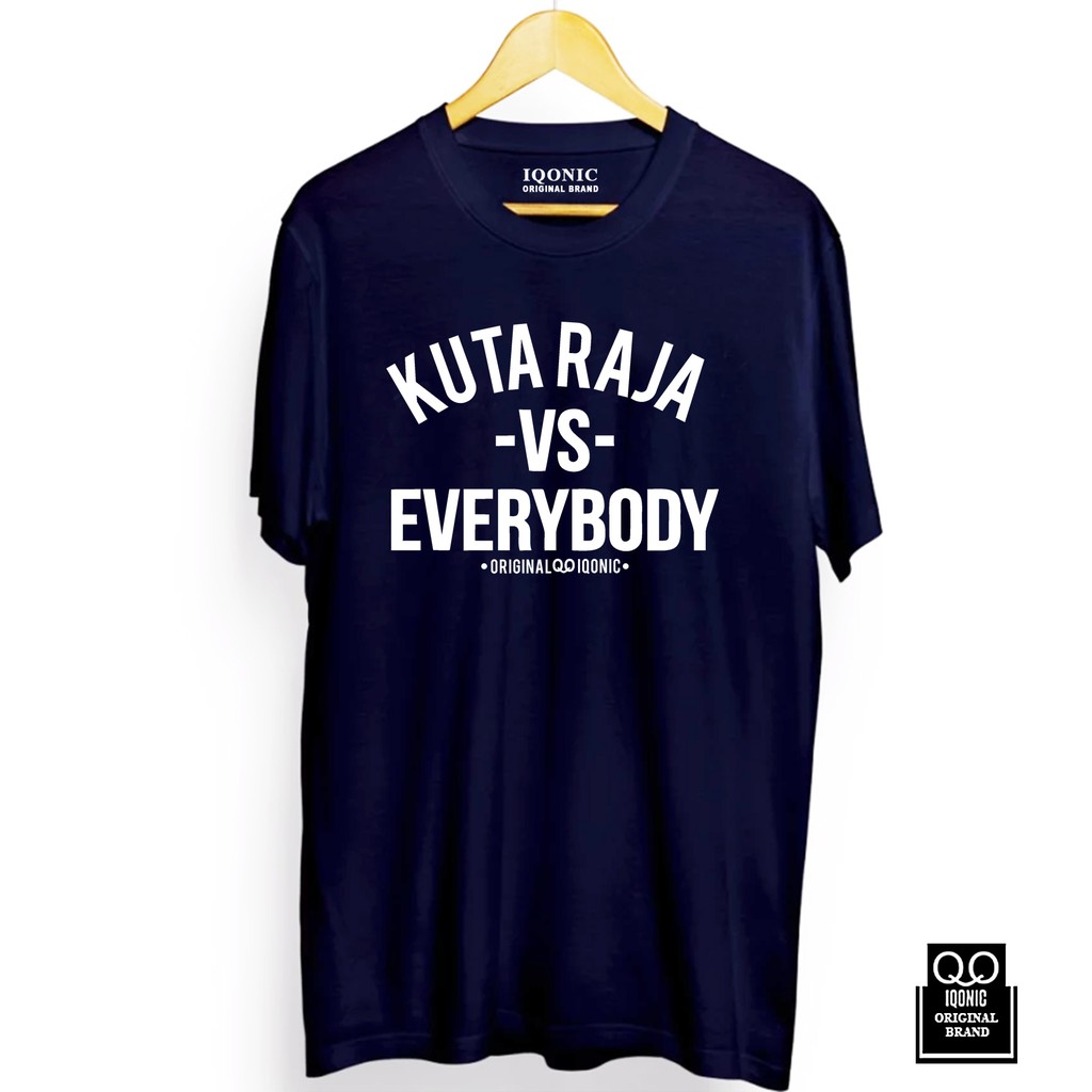 Kaos Distro Men &amp; Women BANDA ACEH VS EVERYBODY Text White-  Original Premium Quality 100% Cat