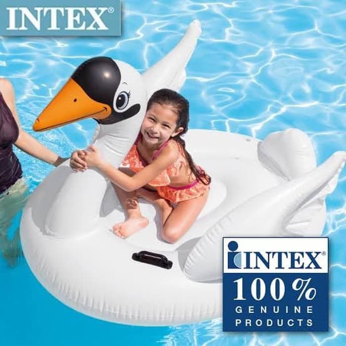 INTEX Pelampung Renang Swan Anak - Ban Renang Angsa Ride On Berenang