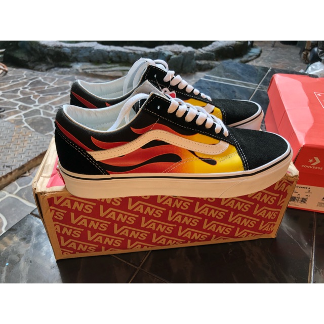 vans old skool flame shoes