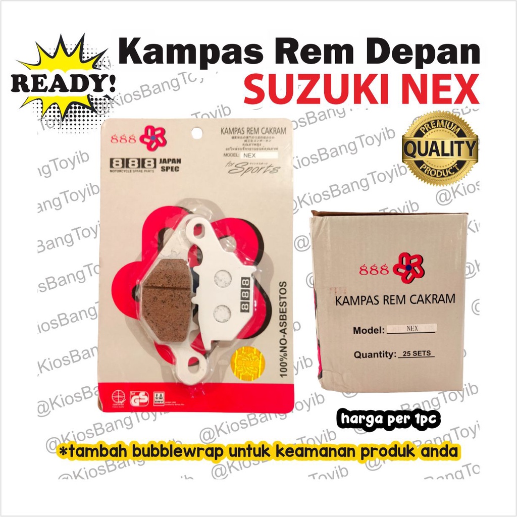 Kampas Rem Depan Discpad Disc Pad Dispad Suzuki NEX (888)