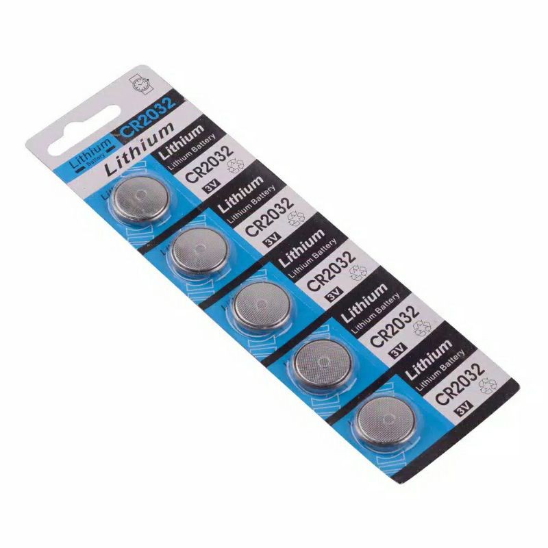 Baterai Lithium CR 2032 Battery Lithium 3V Kancing Biru CR-2032