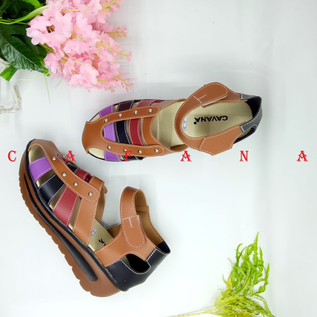 Cafana Sandal Wedges Wanita SDW222 Wedges