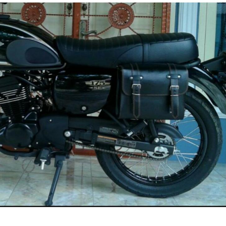 Serbuuuu.. Tas motor RE royal enfield Tas motor W175 sidebag custom tas motor classic norton bsa bmw