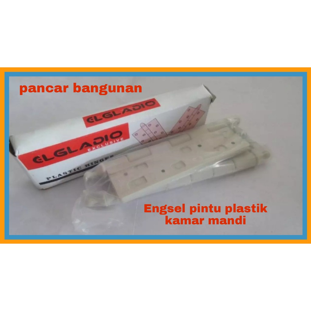 ENGSEL PINTU PVC KAMAR MANDI ELGLADIO - ENGSEL PVC PLASTIK - ENGSEL KAMAR MANDI