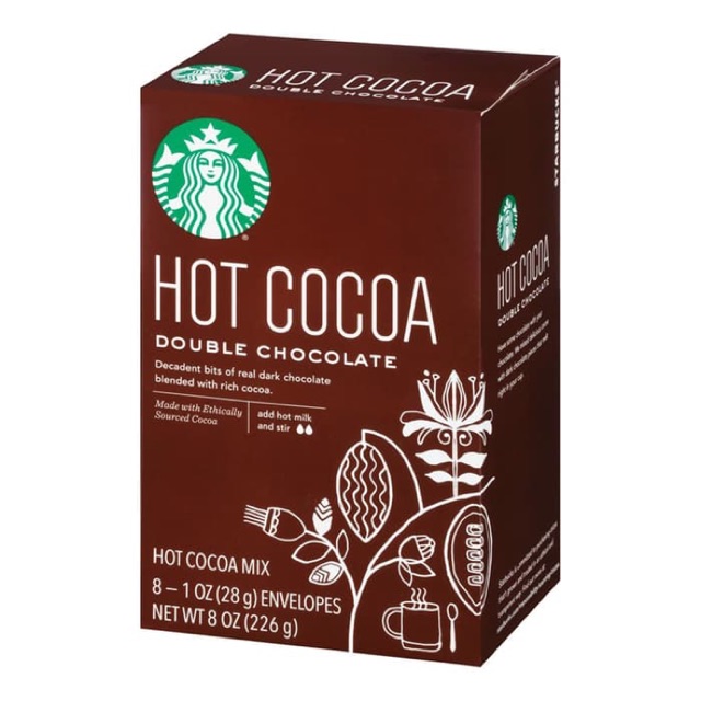 STARBUCKS HOT COCOA DOUBLE CHOCOLATE [kardus]