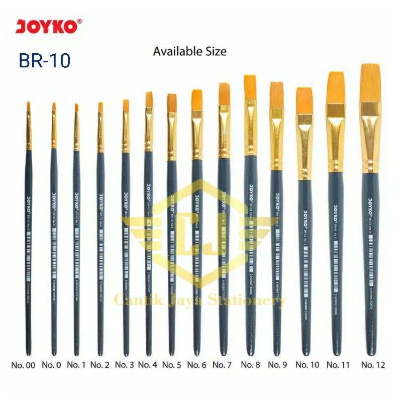 

Brush Kuas Cat Air Cat Minyak Lukis Acrylic Joyko BR-10 per 1 Pcs