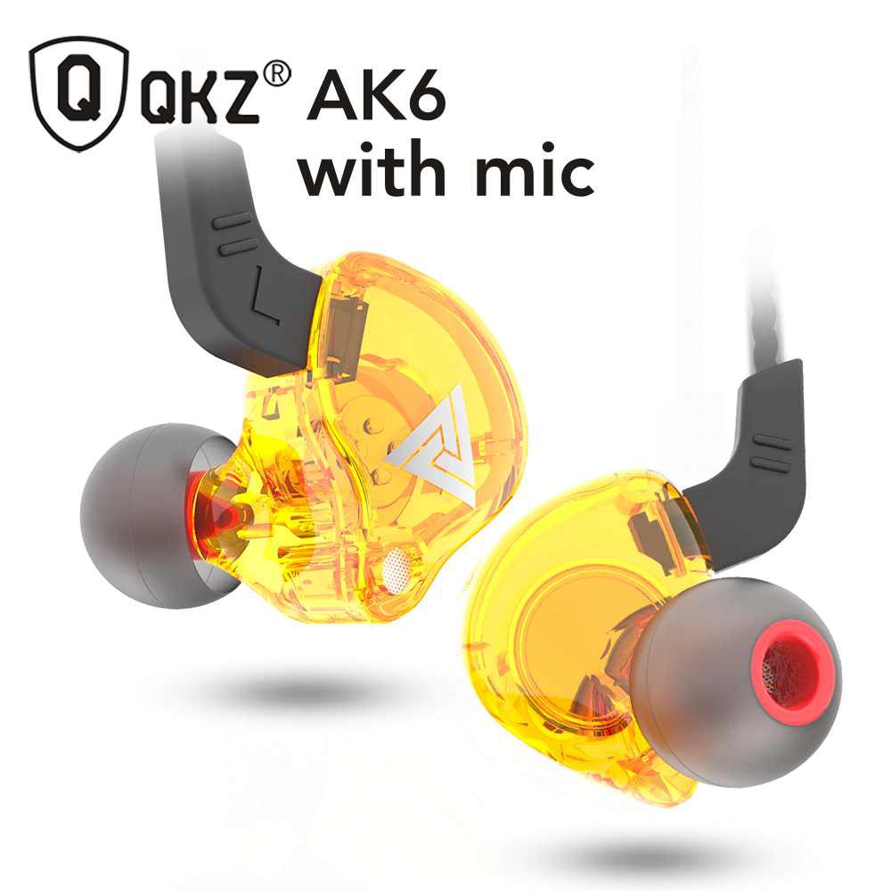 [Rusak Tukar Baru] QKZ AK6 Sport Earphone dengan Mic