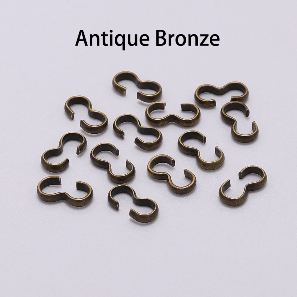 100pcs/lot 4*8 mm Konektor gesper digunakan untuk membuat perhiasan persediaan aksesoris gelang