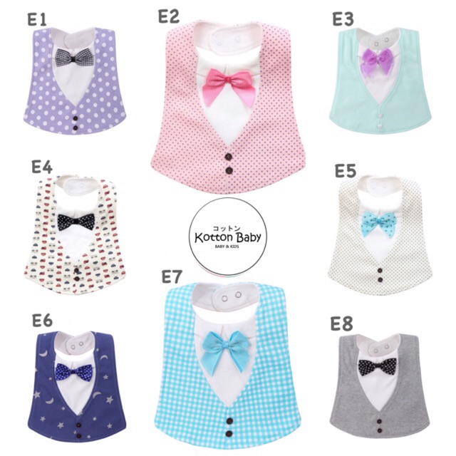 [sale] BABY KAIN FORMAL BIB / CELEMEK MAKAN BAYI / SLABBER / AIR LIUR catalog E