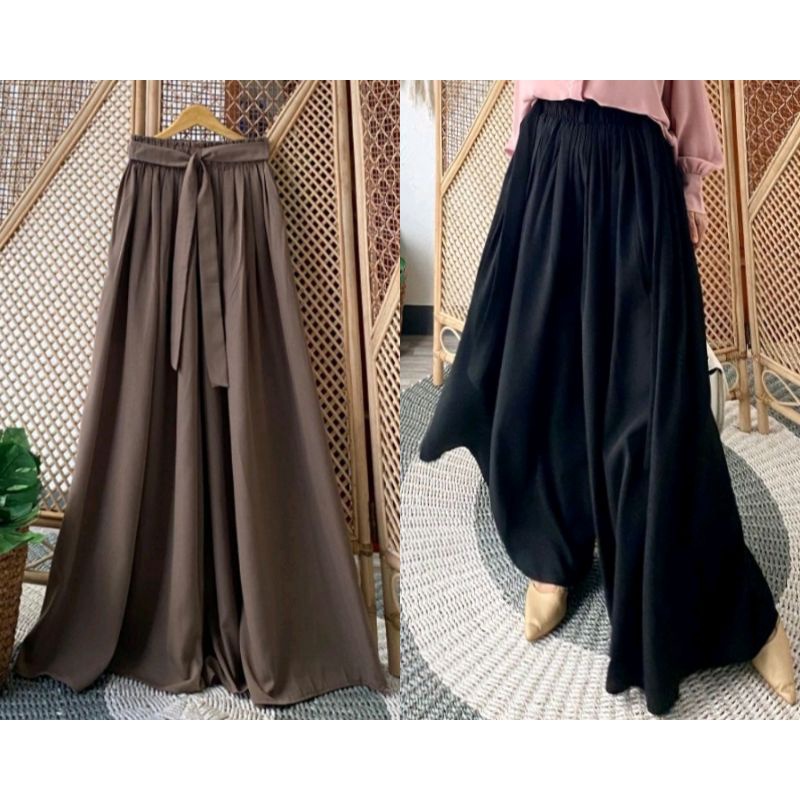 ZIGNA KULOT Panjang 100 cm || Wide Pant || Kulot Lebar || Kulot Bigsize || Kulot Mayung || Kulot Wolfis Premium || Jumbo ||