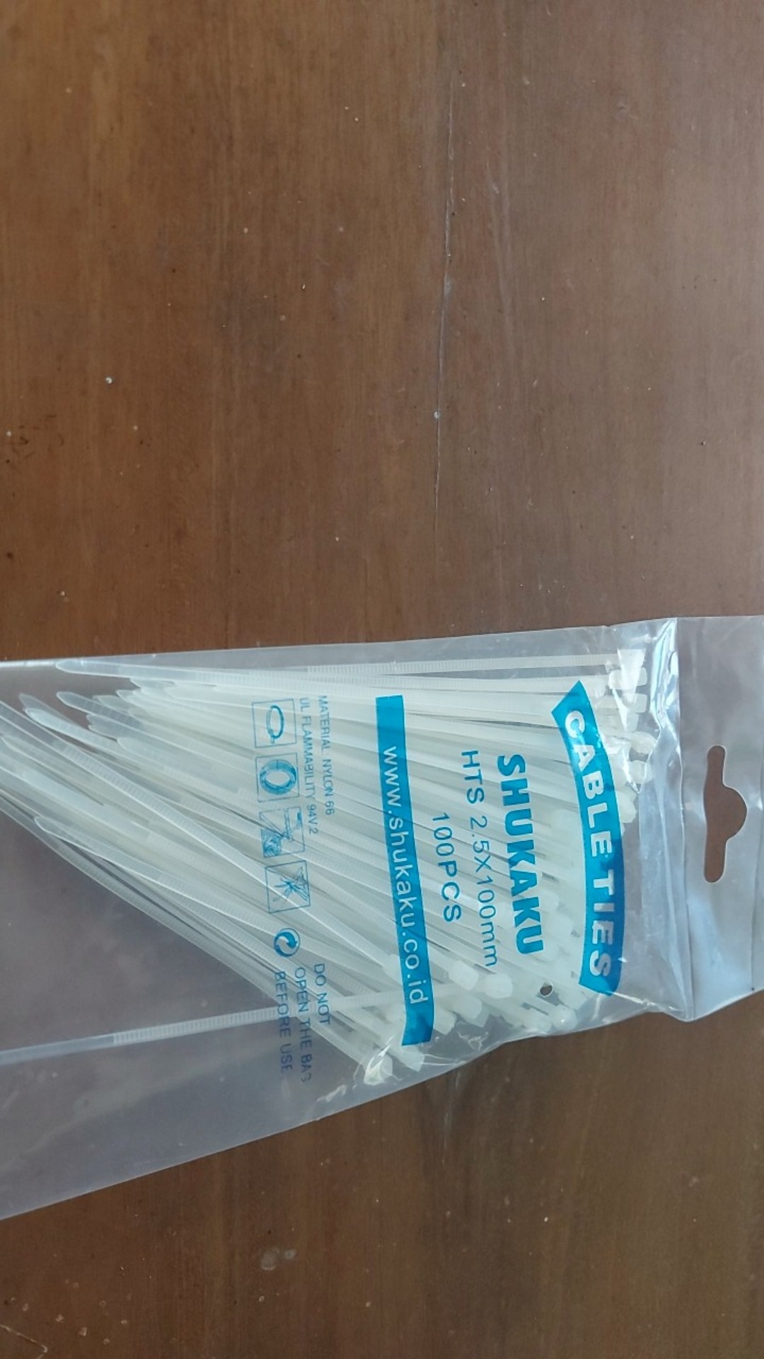 Kabel Ties Cable Ties Kabel Tis 2.5x100mm Atau 10cm Segel Makanan