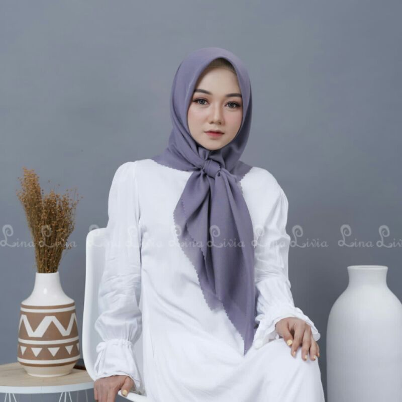 jilbab hijab kerudung segi empat lina livia viola voal laser terbaru cod jakarta karawang bekasi bog