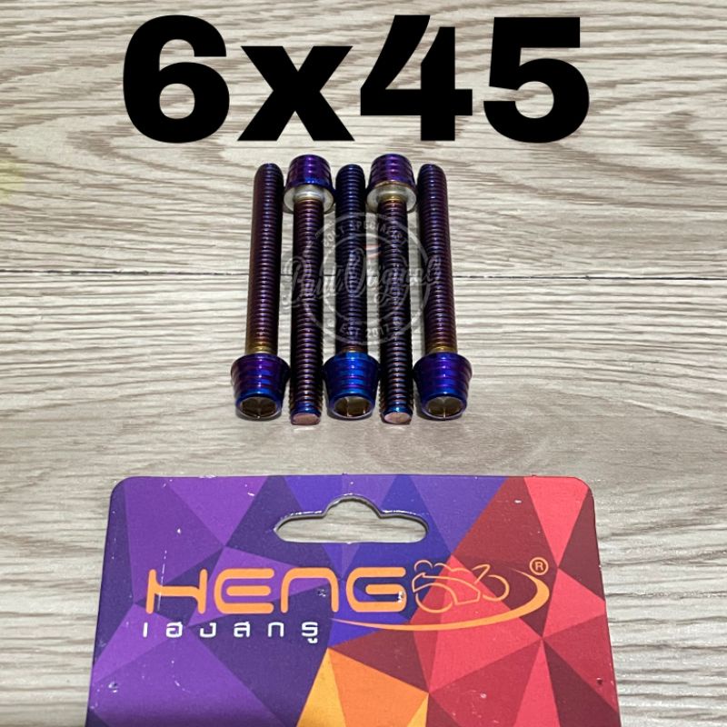 baut probolt kerucut blue 6x45 drat 10 panjang 4.5cm original heng