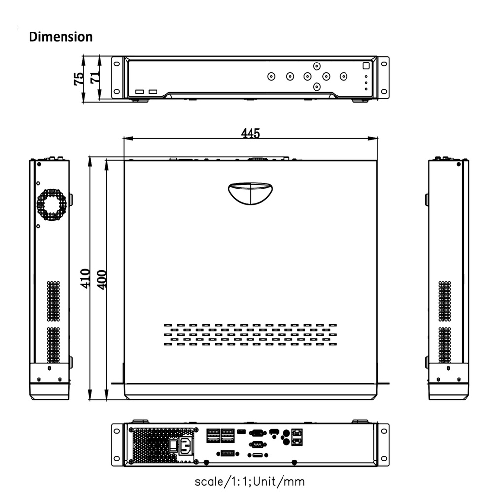 HIKVISION DS-7732NI-K4 Hikvision 32 channel 1.5U 4K Resolution NVR-1