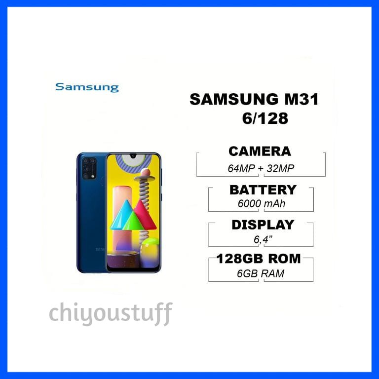 SAMSUNG M31 6/128 6GB RAM 128GB ROM GARANSI RESMI