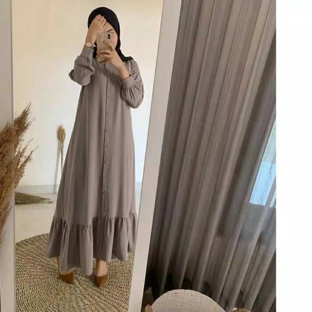 Oktav dress wanita ukuran S.M.L.XL  gamis muslim terkini