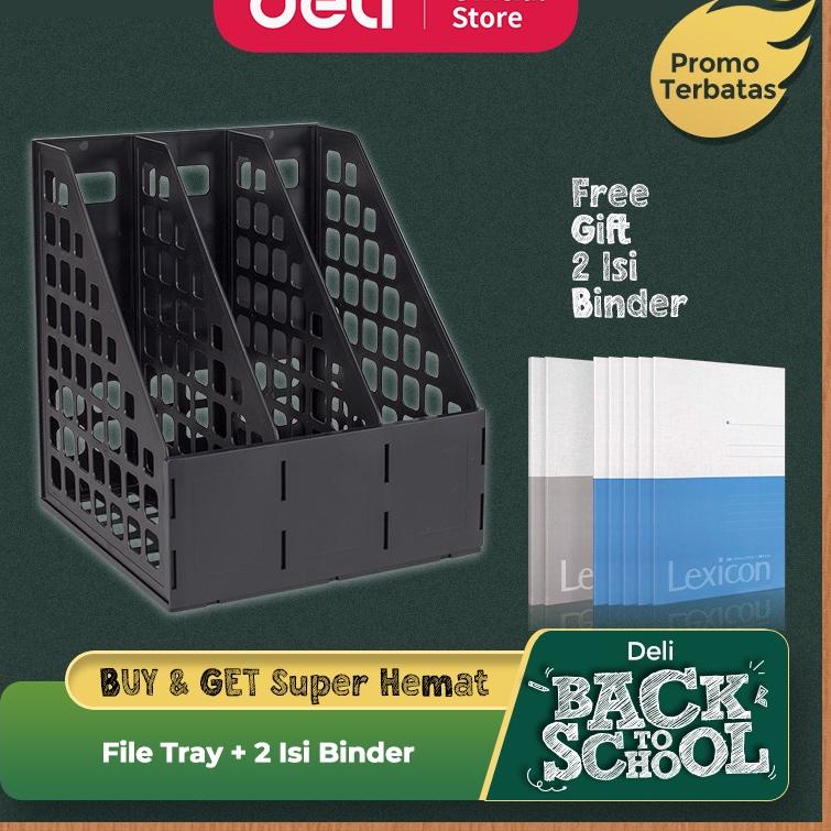 

EO948 Deli Rak Box File Bahan Plastik 3 Kotak / 4 Kotak 78990 78991 Terbaru