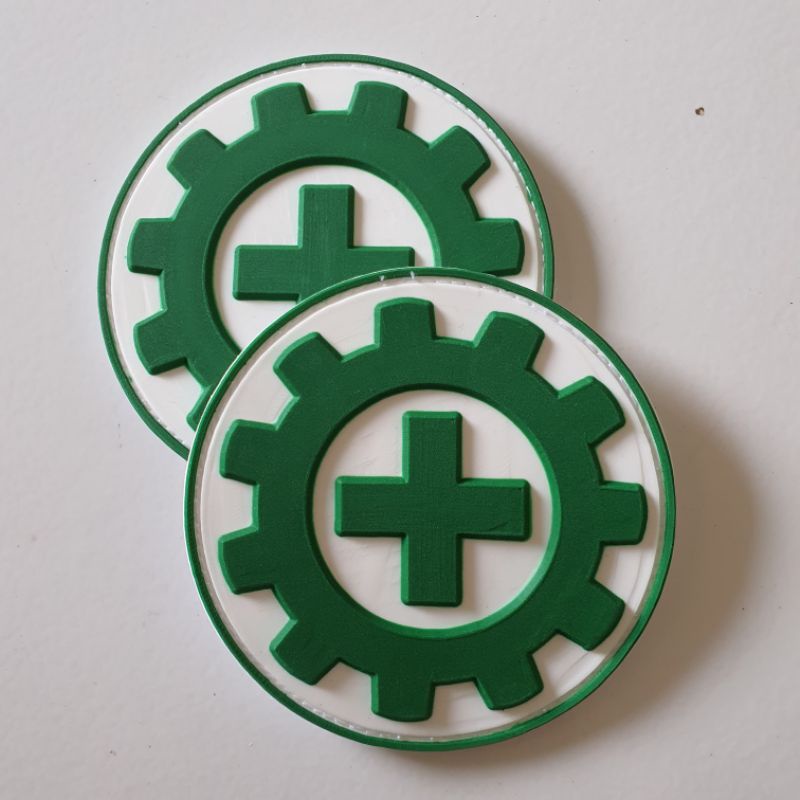 PATCH RUBBER LOGO SAFETY FIRST BULAT/ K3 / TEMPELAN EMBLEM KARET VELCRO