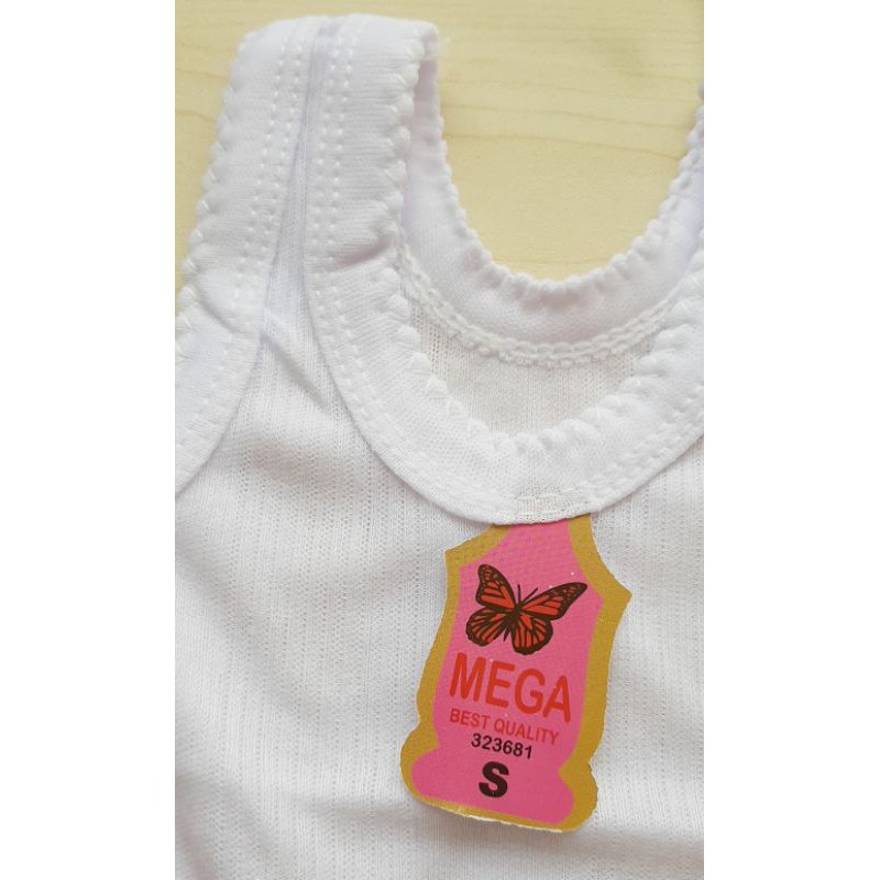 kaos singlet bayi PUTIH MEGA uk S