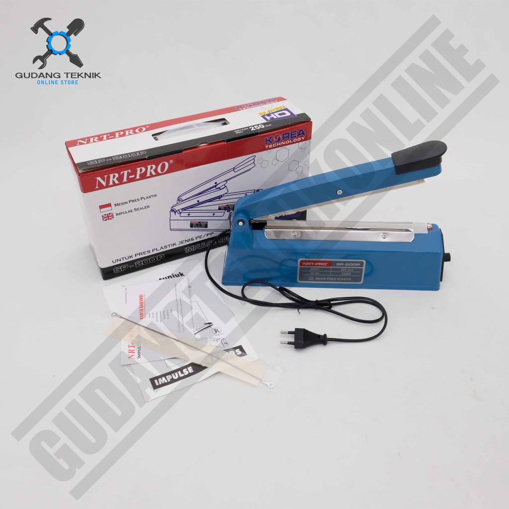 Mesin Press Plastik NRT SP200P BODY PLASTIK - Impulse Hand Sealer SP200P - Alat Pres Segel Plastik NRT