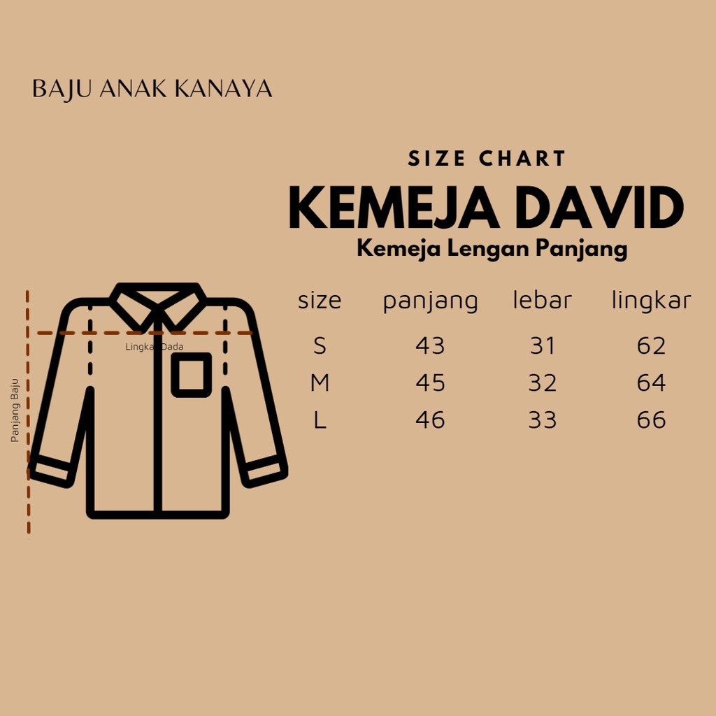 2-5TH KEMEJA FLANEL ANAK DAVID KEMEJA ANAK LAKI LAKI LENGAN PANJANG