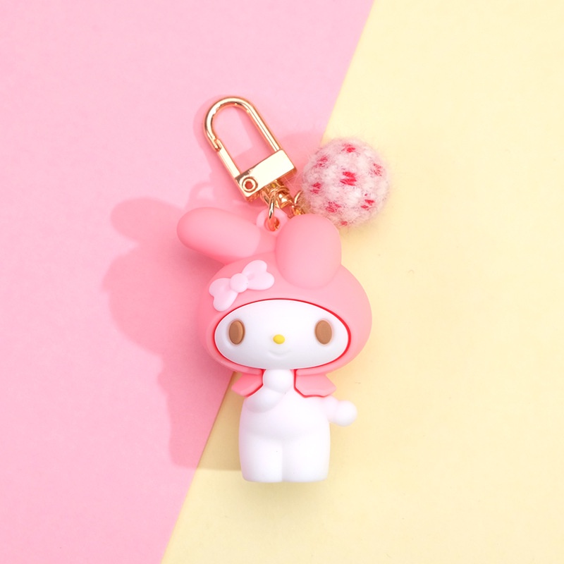 2022 Gantungan Kunci Bentuk Boneka Kartun Hello Kitty / Puding / Melody Untuk Hadiah Anak / Dewasa