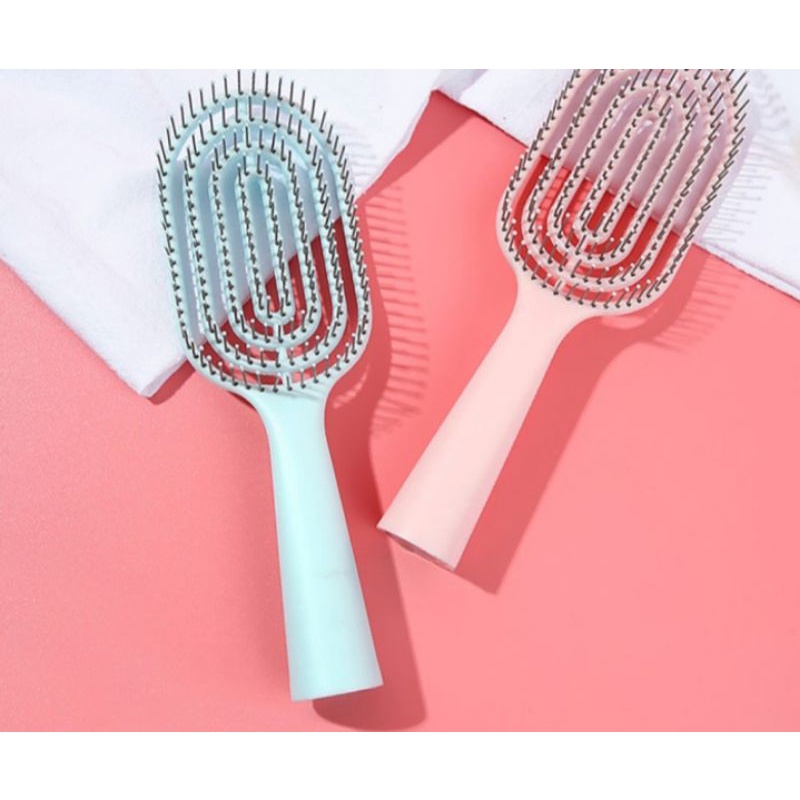 MINISO HAIR BRUSH/SISIR OVAL MINISO/SISIR RAMBUT