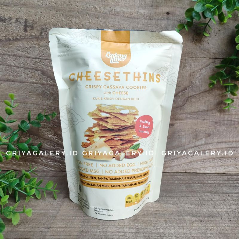 

Ladang Lima CHEESETHINS Cookies 80g kukis keju Gluten Free