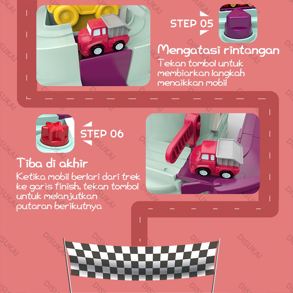 【Stok Baru】Mainan edukasi petualangan mobil Mainan edukatif, mainan puzzle, mainan anak