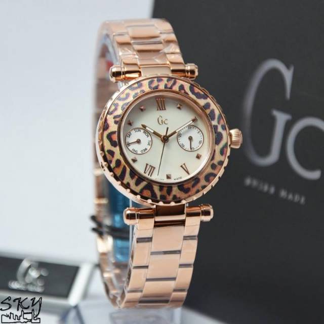 Jam Tangan Wanita Gc X35015L4S Rantai Rosegold Original Swiss Made